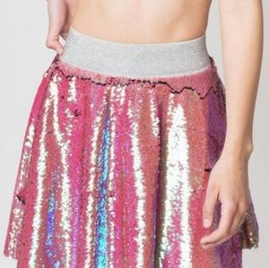 Ex Mermaid sequin skater skirt